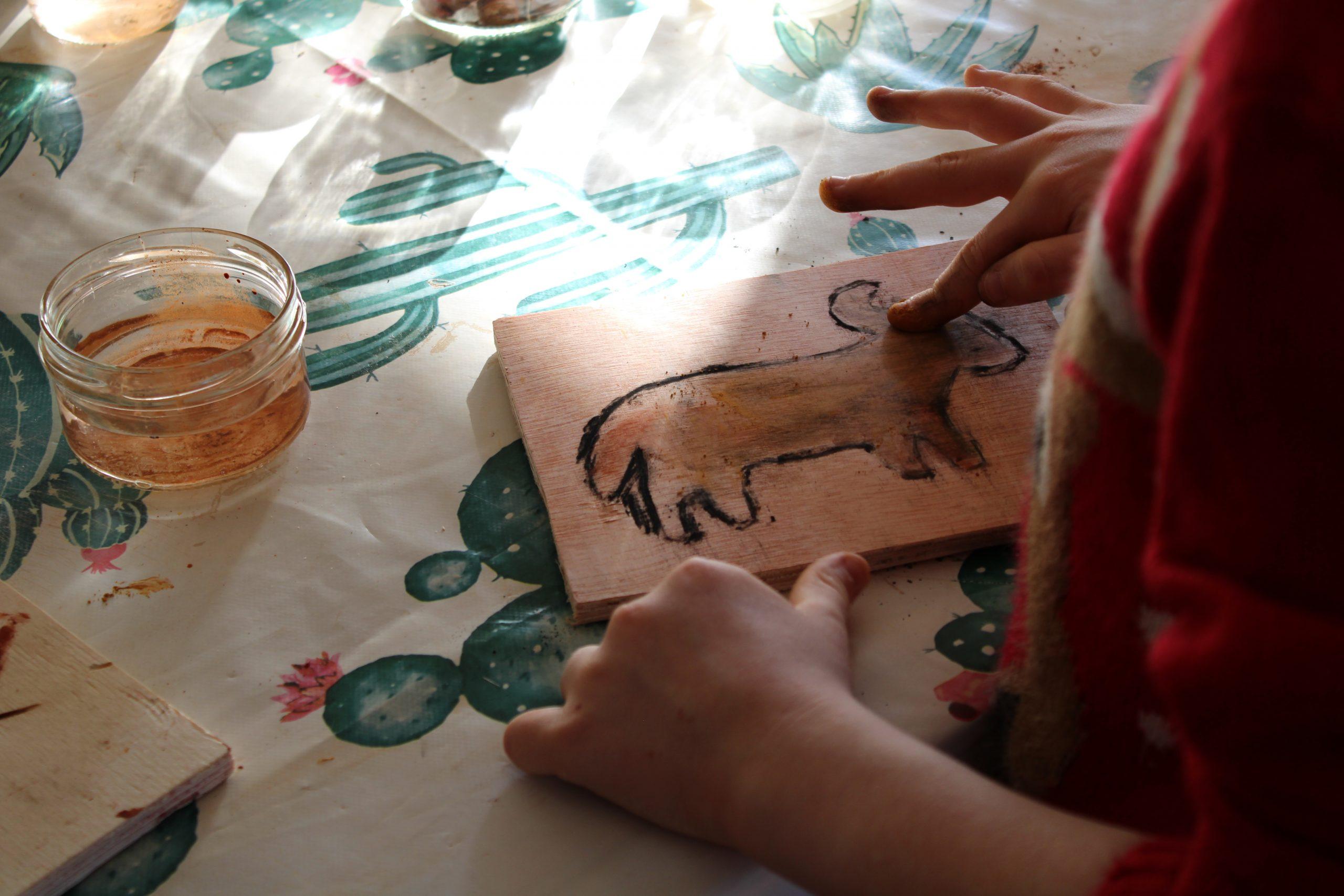 Peinture paléo - Ferme d'Argentin